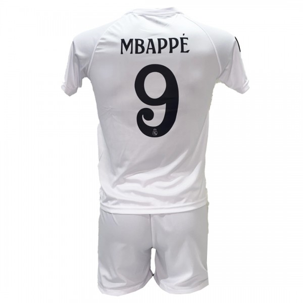 Παιδικό Σετ Ποδοσφαίρου Real Madrid Mbappe Ασπρη 2211-37