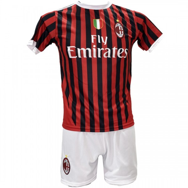 Παιδικό Σετ Ποδοσφαίρου Milan Ibrahimovic RETRO Κόκκινο/Μαύρο 2024-16