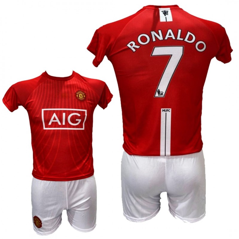 Παιδικό Σετ Ποδοσφαίρου Manchester United Ronaldo Κόκκινο/Λευκό 2008 40227-31B