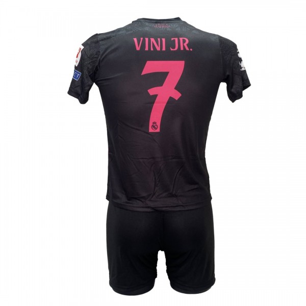 Παιδικό Σετ Ποδοσφαίρου Real Madrid Vini Jr Μαύρο/Ροζ 2211-22B