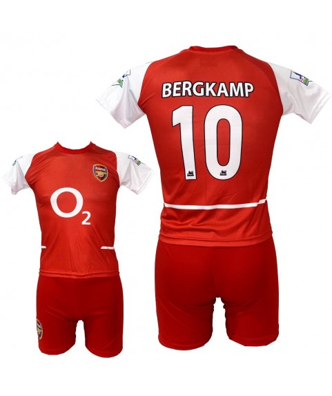 Παιδικό Σετ Ποδοσφαίρου Arsenal Bergkamp Κόκκινο/Λευκό 1010-01