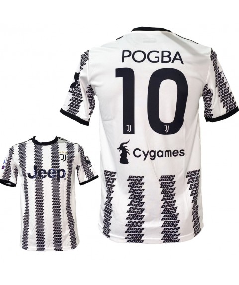 Ανδρική Εμφάνιση Ποδοσφαίρου Pogba Juventus Ασπρη Μαύρη Ριγα 101010