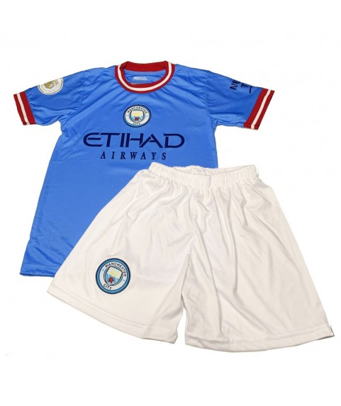 Παιδικό Σετ Ποδοσφαίρου Manchester City Haaland Γαλάζιο 80369