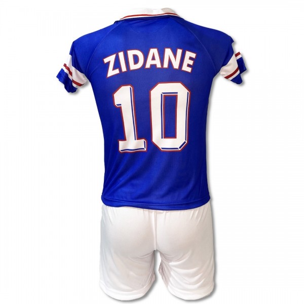Παιδικό Σετ Ποδοσφαίρου Εθνική Γαλλίας ZIDANE Rerto Μπλε/Ασπρο 120798