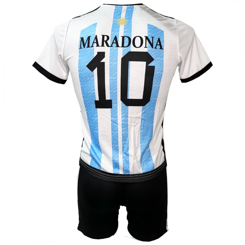 Παιδικό Σετ Ποδοσφαίρου Maradona Argentina Γαλάζιο-Λευκό New Style 9001-03
