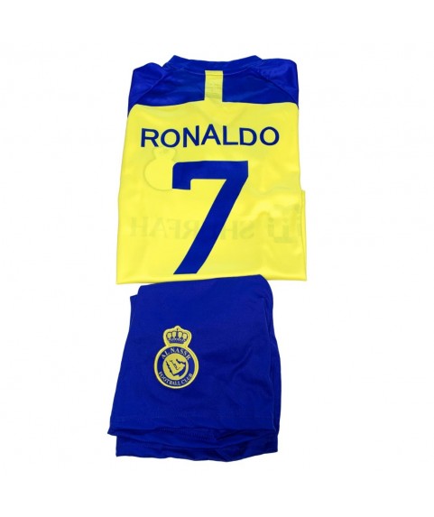 Παιδικό Σετ Ποδοσφαίρου Al Nassr Ronaldo Κίτρινο Μπλε 40227DB