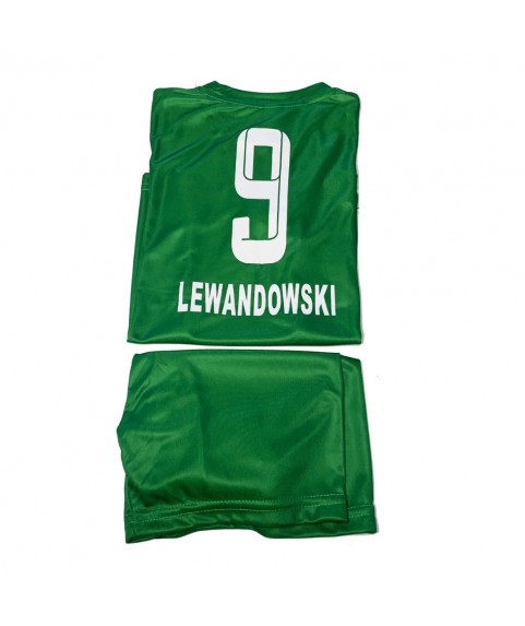 Παιδικό Σετ Ποδοσφαίρου Barcelona Lewandowski Aνοιχτό Πράσινο Με Στάμπα 2024C