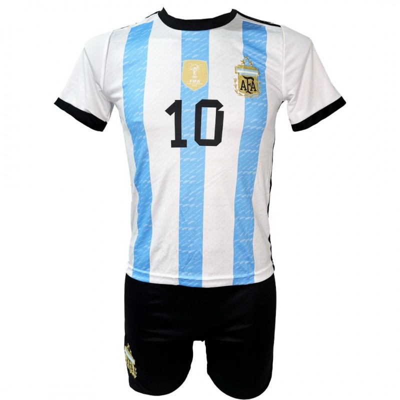 Παιδικό Σετ Ποδοσφαίρου Maradona Argentina Γαλάζιο-Λευκό New Style 9001-03
