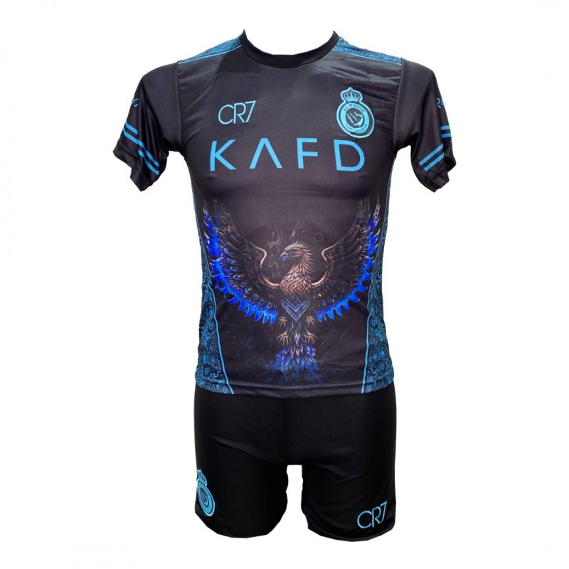 Παιδικό Σετ Ποδοσφαίρου Al Nassr Ronaldo Μαύρο/Μπλε Special Edition 40227-33