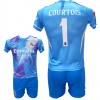 Παιδικό Σετ Ποδοσφαίρου Real Madrid Courtois Γαλάζιο/Ασπρο/Μωβ 2211-25