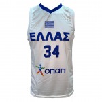 Ανδρική Εμφάνιση  Μπάσκετ Εθνική Ελλάδος Antetokounmpo λευκό 270825-10