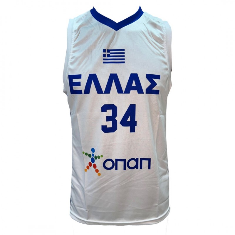 Ανδρική Εμφάνιση  Μπάσκετ Εθνική Ελλάδος Antetokounmpo λευκό 270825-10
