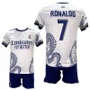 Παιδικό Σετ Ποδοσφαίρου Real Madrid Ronaldo Ασπρο/Μπλε Δράκος 2211-38