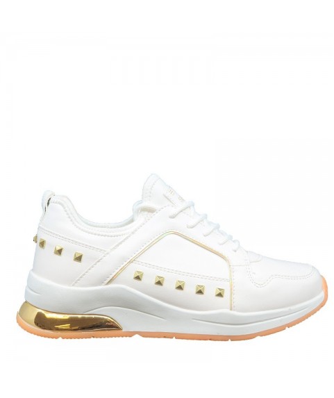 ΓΥΝΑΙΚΕΙΑ ΠΑΠΟΥΤΣΙΑ SNEAKERS SEVEN WHITE-GOLD 