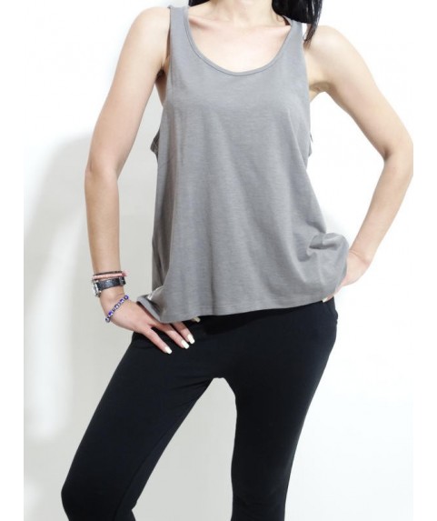 GSA GLORY LOOSE TANK TOP  CHARCOAL