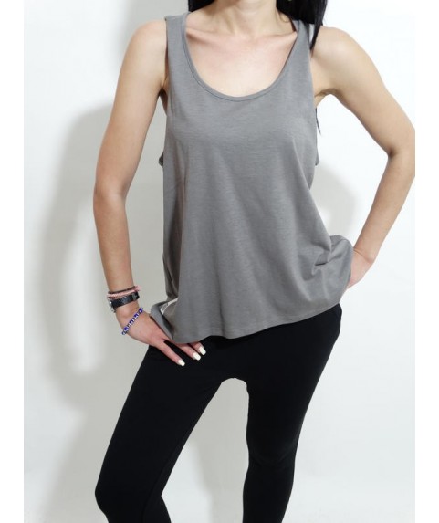 GSA GLORY LOOSE TANK TOP  CHARCOAL