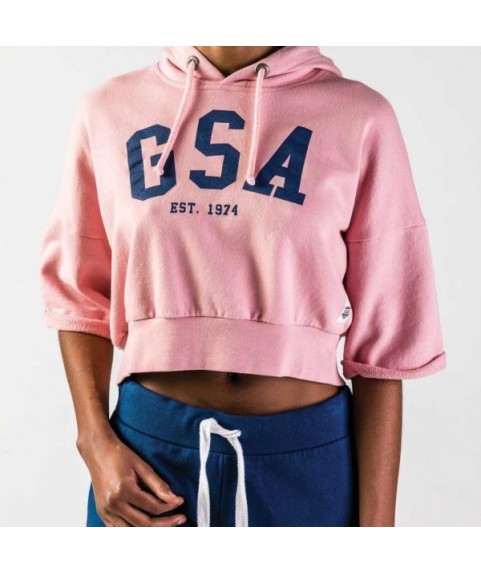 GLORY & HERITAGE Cropped Hoodie Pink
