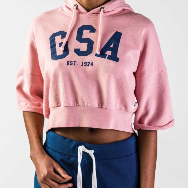 GLORY & HERITAGE Cropped Hoodie Pink