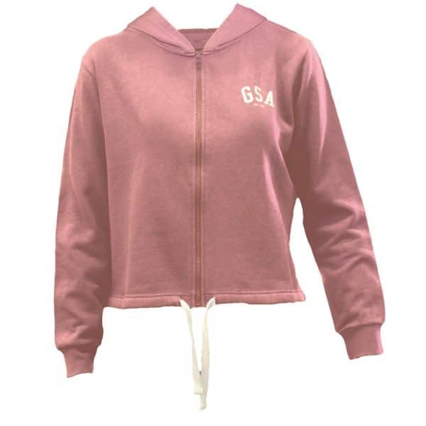 GLORY & HERITAGE Zipper Hoodie Dusty Pink 37-28002-13