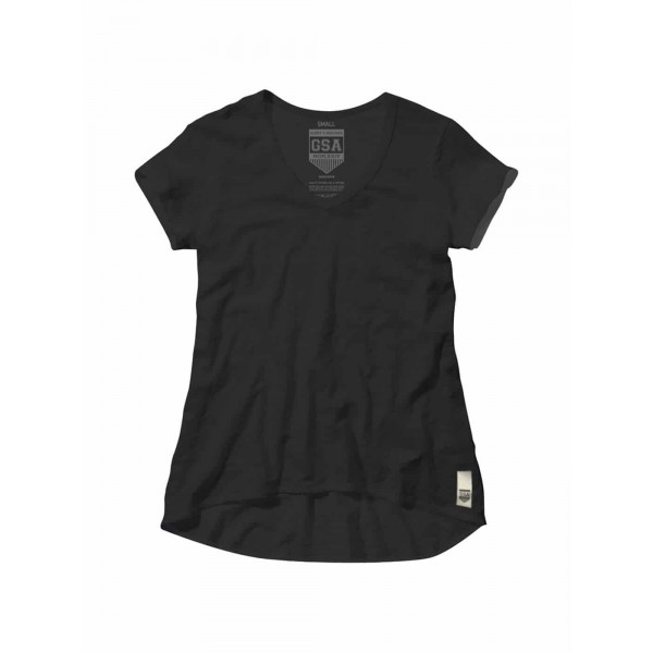 GLORY & HERITAGE Loose V-neck Jet Black