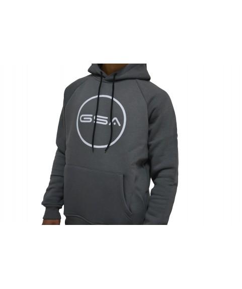 SUPERCOTTON HOODIE LOGO CHARCOAL