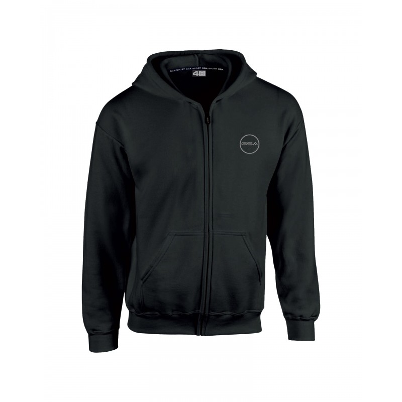 ΠΑΙΔΙΚΗ ΖΑΚΕΤΑ GSA SUPERCOTTON ZIPPER HOODIE (KIDS) BLACK 17-38007-01