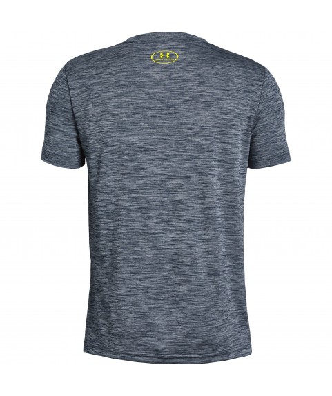 UA CROSSFADE TEE T-SHIRT BOY  GREY/GREEN YELLOW