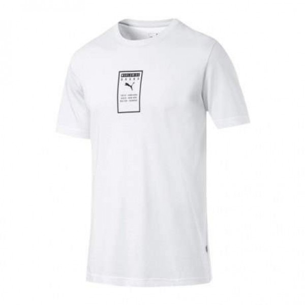 Puma Brand Placed Men's Tee White 854075-02