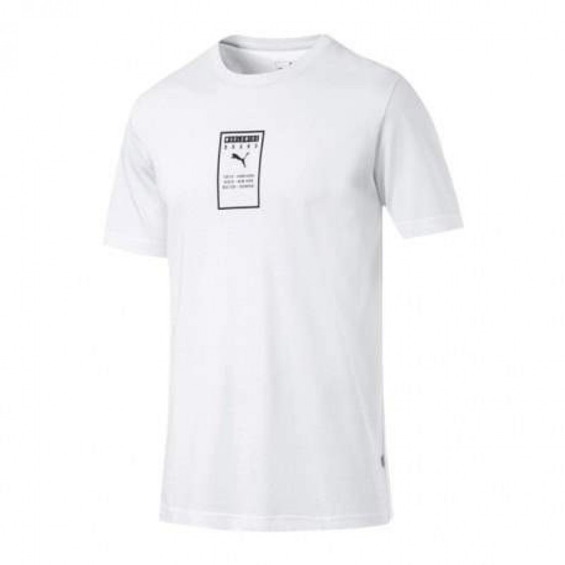 Puma Brand Placed Men's Tee White 854075-02