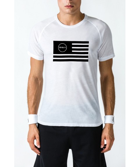 T-SHIRT MEN FLAG SUPERLOGO COLOR EDITION WHITE GSA GEAR 