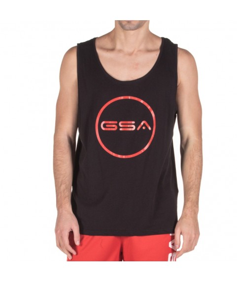TANK TOP MAN SUPERLOGO COLOR EDITION CIRCLE  BLACK GSA 17-19040-01
