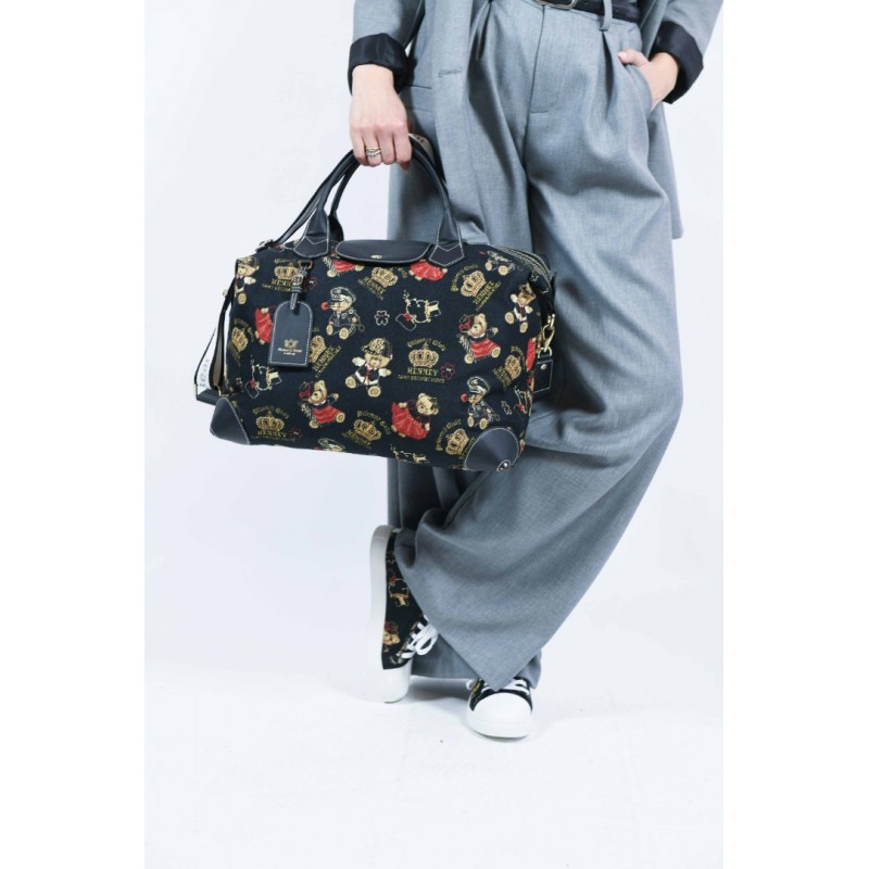 Henney Bear τσάντα χειρός και ώμου Crown Bear/ H-1154