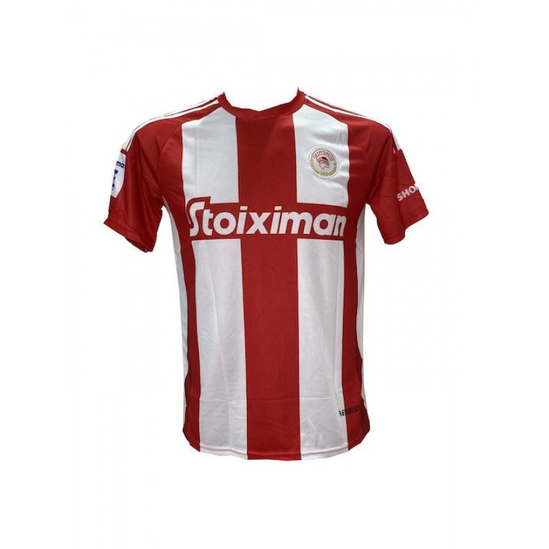 Ανδρική Εμφάνιση Ποδοσφαίρου Ολυμπιακός El Kaabbi Με Γιακά Κόκκινο/Ασπρο 2912-26