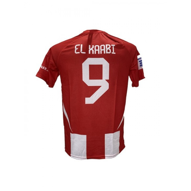 Ανδρική Εμφάνιση Ποδοσφαίρου Ολυμπιακός El Kaabbi Με Γιακά Κόκκινο/Ασπρο 2912-26