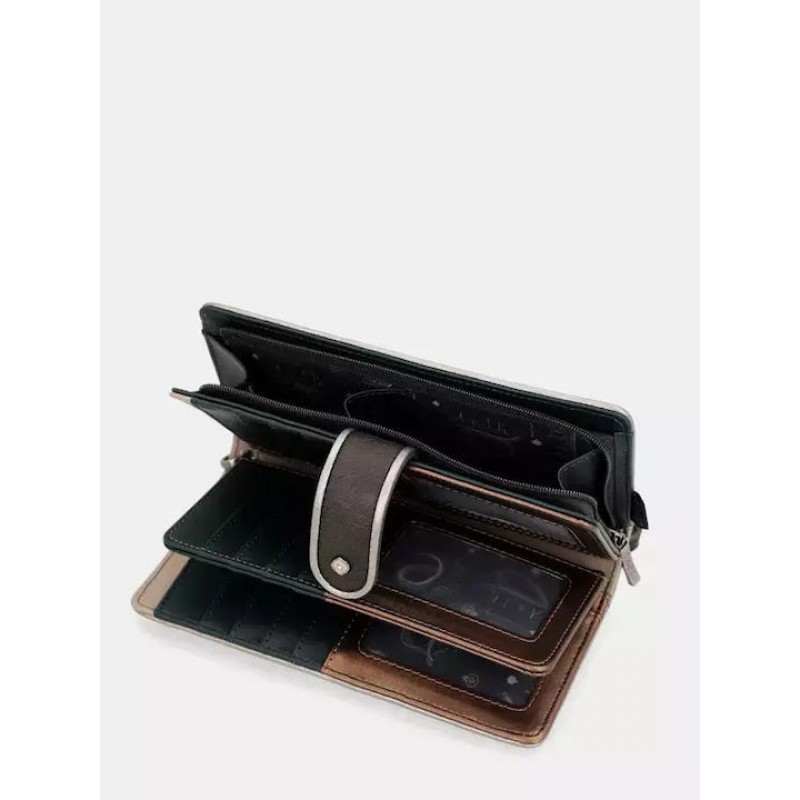 Anekke Γυναικείο Πορτοφόλι Υφασμάτινο Μεγάλο RFID Real Μπεζ FW/25 41709-901