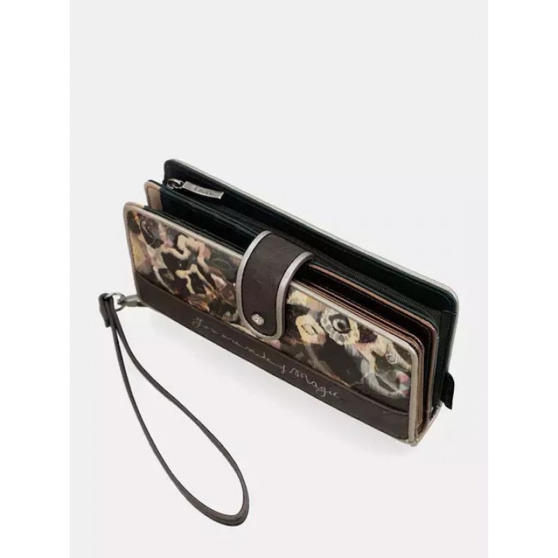 Anekke Γυναικείο Πορτοφόλι Υφασμάτινο Μεγάλο RFID Real Μπεζ FW/25 41709-901