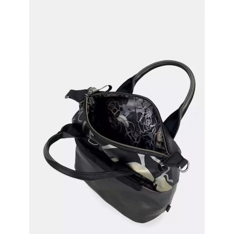 Anekke Γυναικεία Τσάντα Χειρός/Ώμου Μαύρο/Γκρι NATURE KOKO FW/25 41861-403