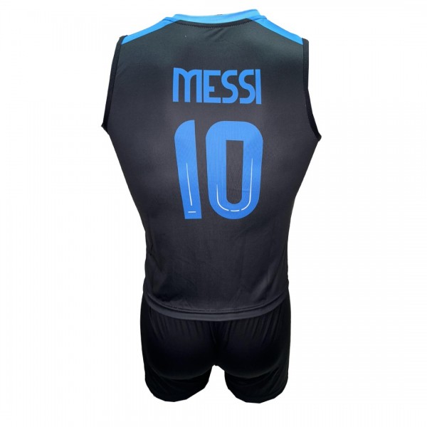 Παιδικό Σετ Ποδοσφαίρου Messi Argentina Μαύρο-Γαλάζιο-Μαύρο-Αμ΄άνικο-290825-27