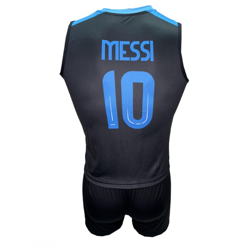 Παιδικό Σετ Ποδοσφαίρου Messi Argentina Μαύρο-Γαλάζιο-Μαύρο-Αμ΄άνικο-290825-27
