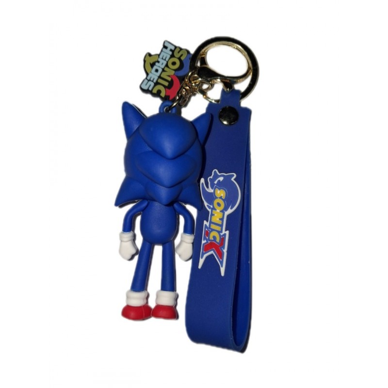 Μπρελόκ Sonic με Λουράκι Σκούρο Μπλέ/ 1001-27