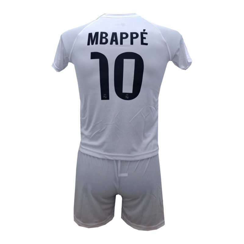 Παιδικό Σετ Ποδοσφαίρου Real Madrid Mbappe Ασπρη 2026-26